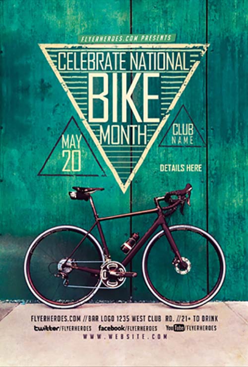 Bike Month Free PSD Flyer Template - PSDFlyer