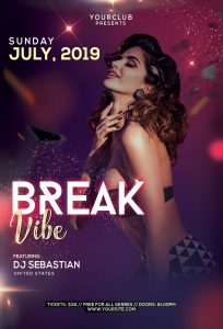 Break Vibe Free PSD Flyer Template