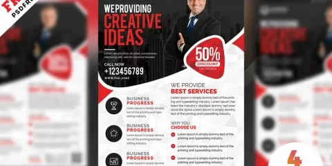 Business Marketing Free PSD Flyer Templates