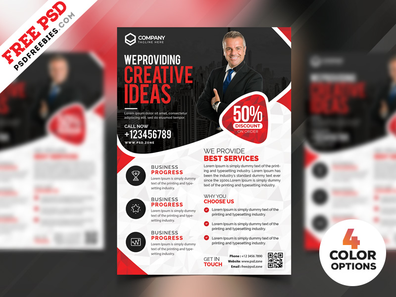 Business Flyer Template Free Psd Best Ppt Template