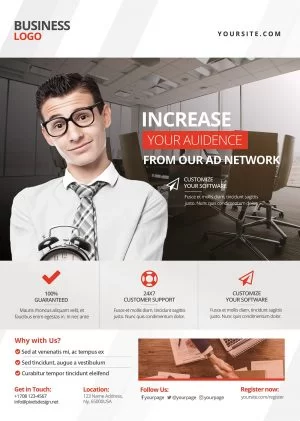Corporate Business Free PSD Flyer Template