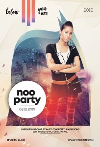 DJ Party Free PSD Flyer Template