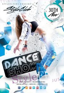 Dance Show FREE PSD Flyer Template