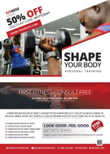 Fitness and Gym – Freebie PSD Flyer Template