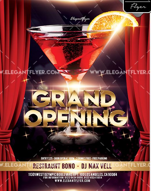 Grand Opening – Free Flyer PSD Template