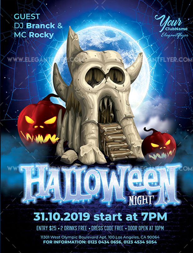 Halloween Night V02 – Free Flyer PSD Template