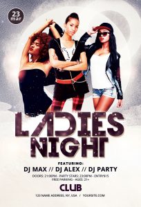 Ladies Night Free PSD Flyer Template Download