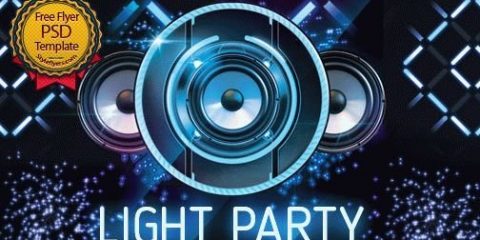 Light Party FREE PSD Flyer Template
