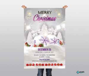 Merry Christmas & Holiday Free PSD Flyer Template