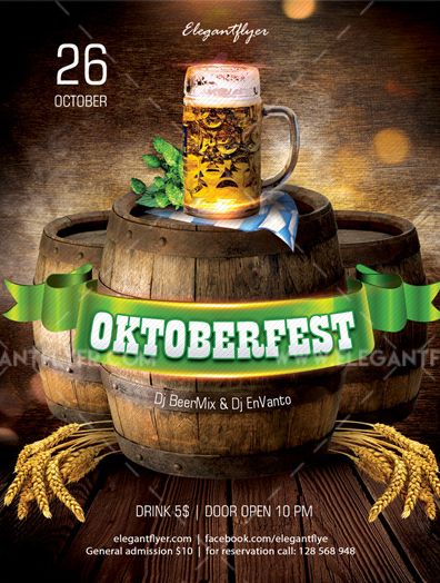 October Fest – Free Flyer PSD Template