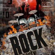 Rock party – Free Flyer PSD Template