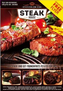 Steak House FREE PSD Flyer Template