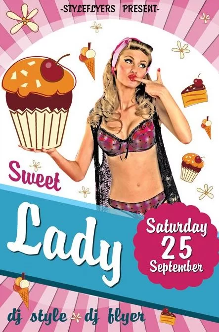 Sweet Lady FREE PSD Flyer Template