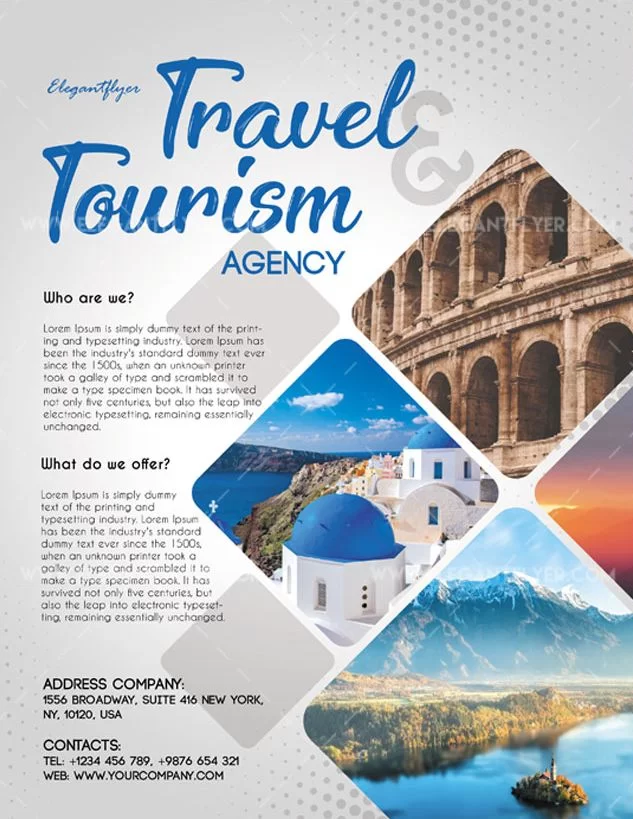 Travel and Tourism – Flyer PSD Template