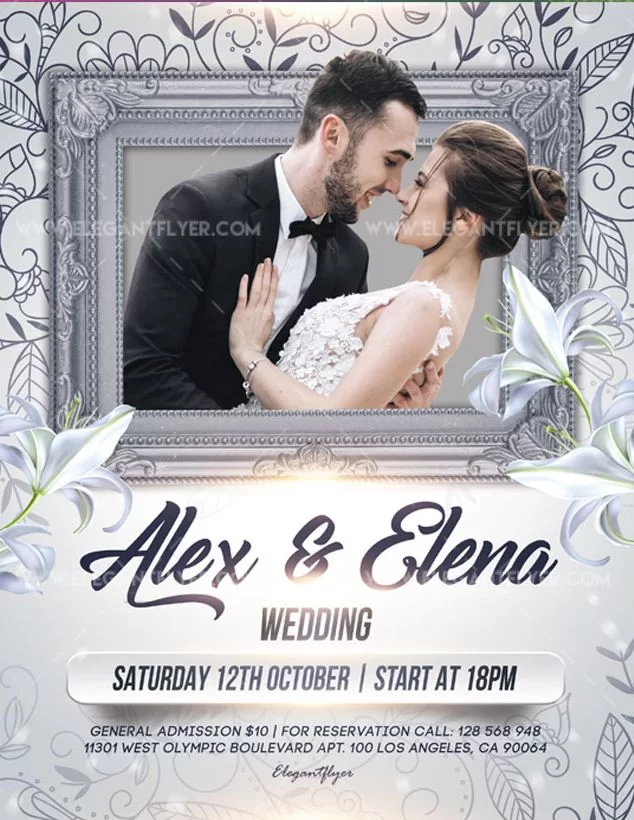 Wedding – Free Flyer PSD Template