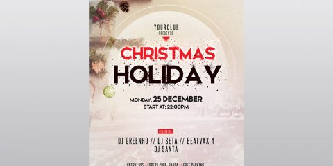 Merry Christmas Free PSD Flyer Template