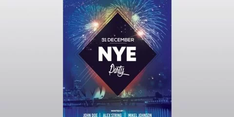 2023 NYE Party – Free New Year PSD Flyer