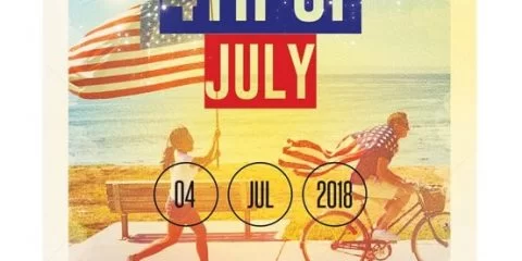 4th of July – Free PSD Flyer Template