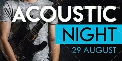Acoustic Night – Free Flyer PSD Template
