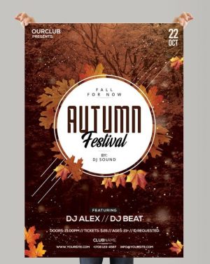 Autumn Festival – Free PSD Flyer Template