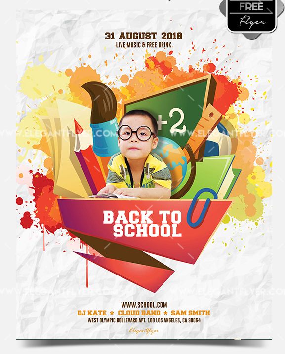 Back 2 School Party Flyer