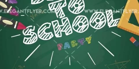 Back to School Party – Free Flyer PSD Template