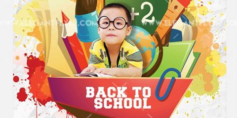 Back to School Party – Free Flyer PSD Template