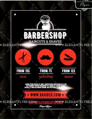 Barbershop FREE Flyer PSD Template