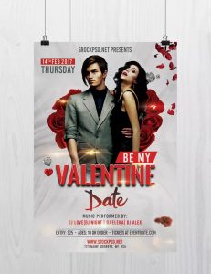 Be My Valentine – Free PSD Flyer Template