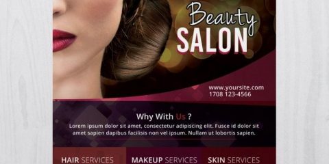 Beauty Salon – Free PSD Flyer Template