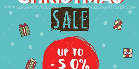 Big Christmas Sale – Free Flyer PSD Template