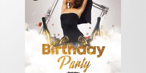 Birthday Party Free PSD Flyer Template