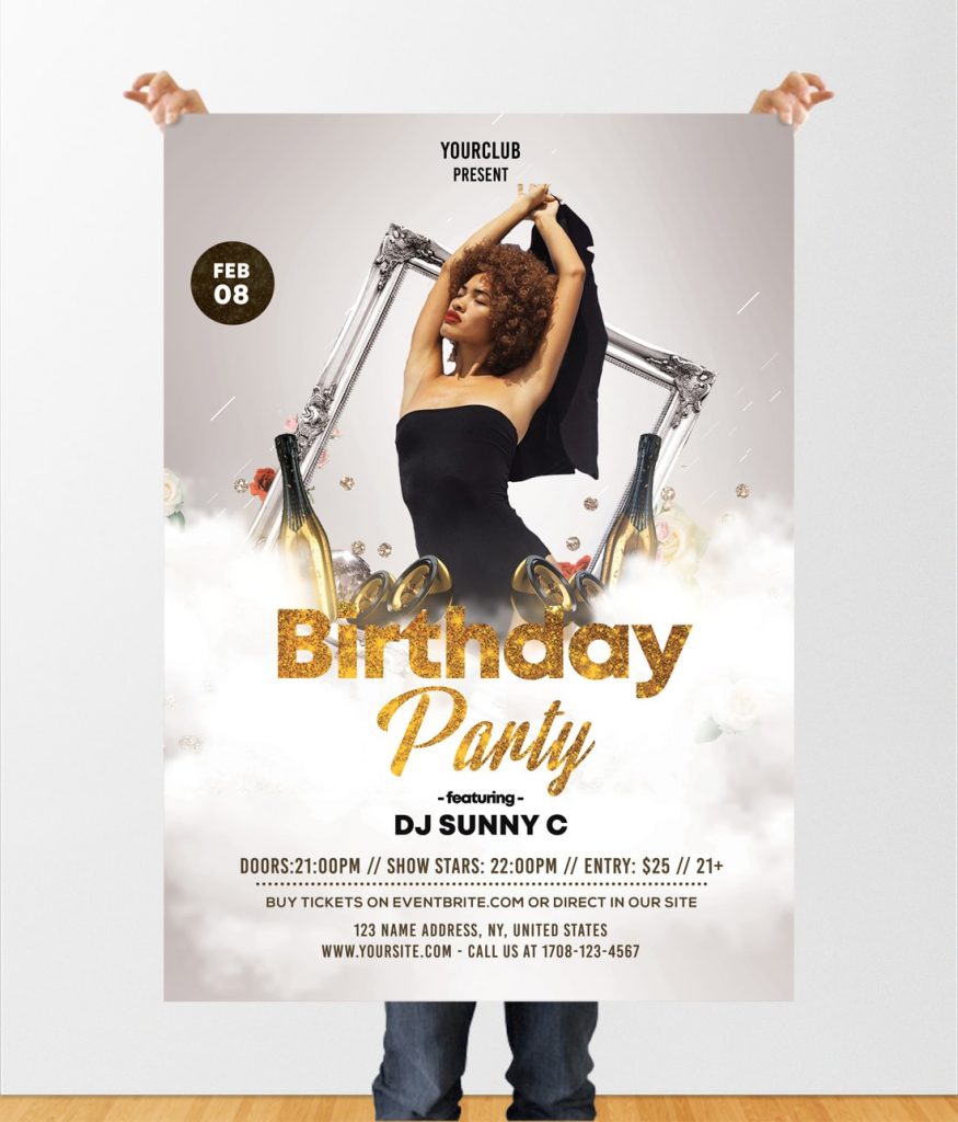 Birthday Party Free Psd Flyer Template Psdflyer