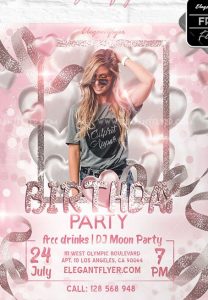 Birthday Party – Free Flyer PSD Template