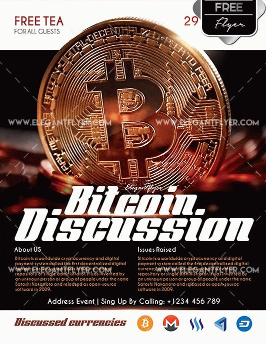 crypto exchange flyer psd