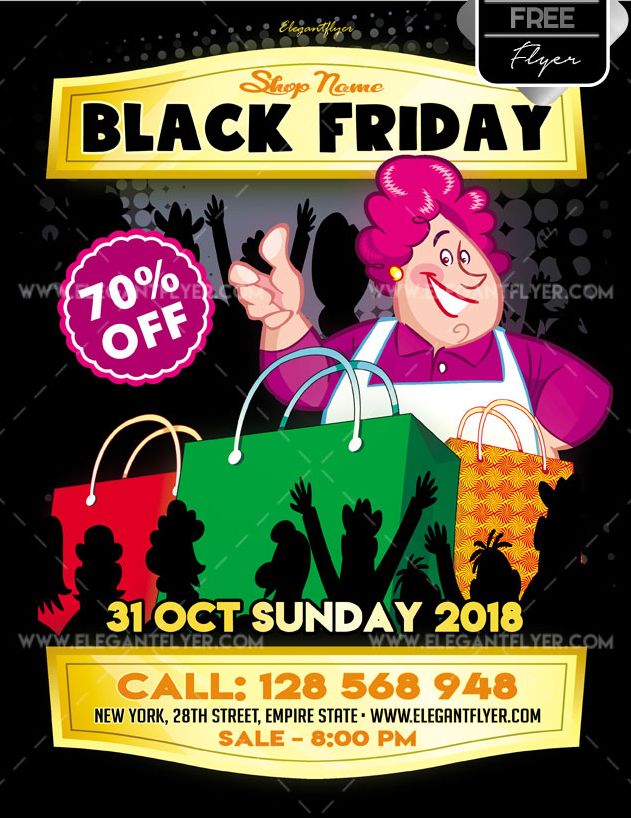 Black Friday – Free Flyer PSD Template