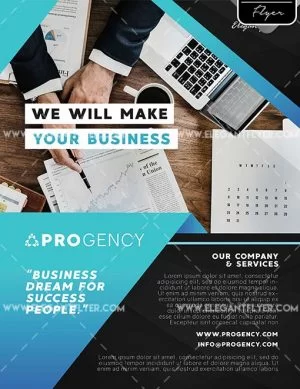 Business Company – Free Flyer PSD Template