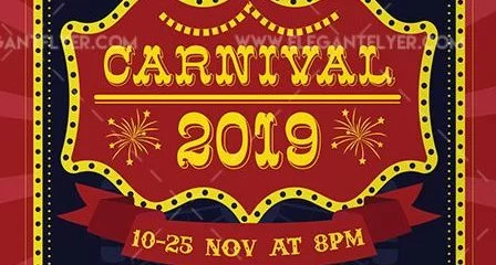 Carnival Free PSD Flyer Template