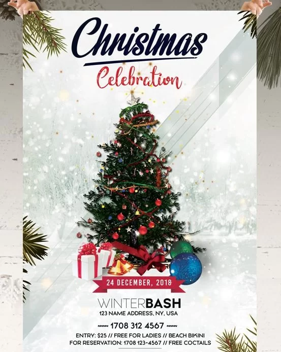 Christmas Celebration – Free PSD Flyer Template