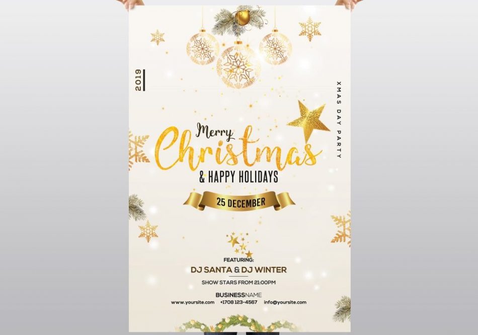 Christmas Holiday Free Flyer Psd Template Psdflyer
