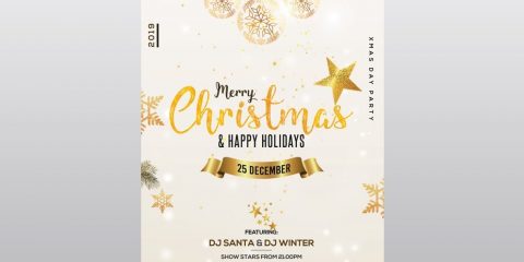 Christmas & Holiday – Free Flyer PSD Template