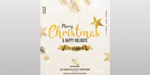 Christmas & Holiday – Free Flyer PSD Template