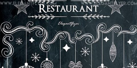 Christmas Menu Restaurant – Free PSD Flyer Template