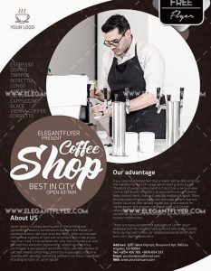 Coffee Shop Free PSD Flyer Template
