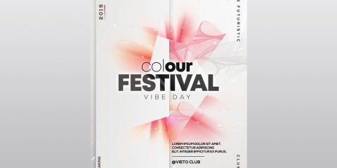 Color Festival – Free PSD Flyer Template