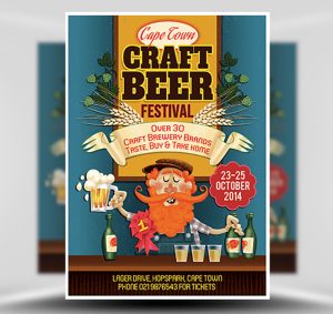 Craft Beer Free PSD Flyer Template