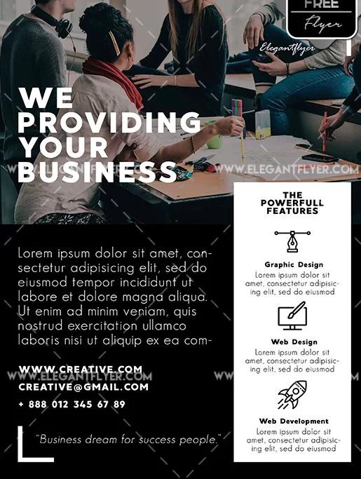 Creative FREE Flyer PSD Template