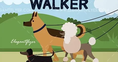Dog Walker – Free Flyer PSD Template