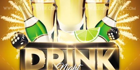 Drink Party – Free Flyer PSD Template