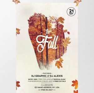 Fall Festival Autumn – Free PSD Flyer Template